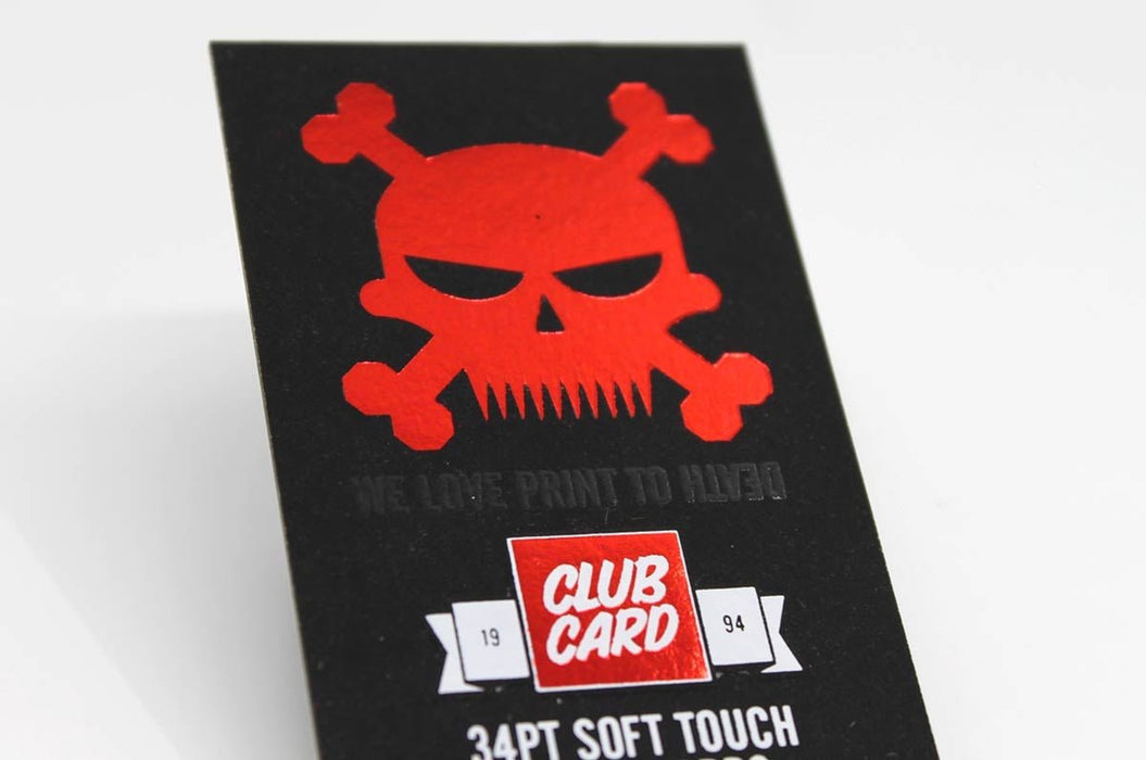 Black Soft Touch Postcards 34pt - Clubcard Printing USA