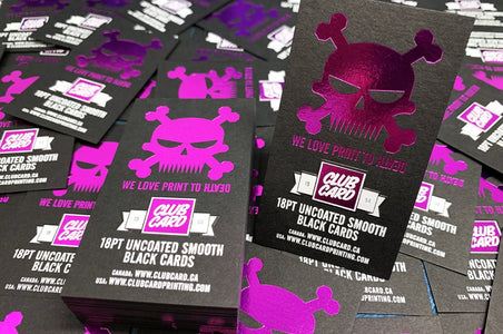 Black Uncoated Hang Tags 18pt - Clubcard Printing USA