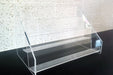 Clear Acrylic Display Stand 18" 3 tier Display for Greeting Cards, Postcards and Gifts | Retail Counter Display - Clubcard Printing USA