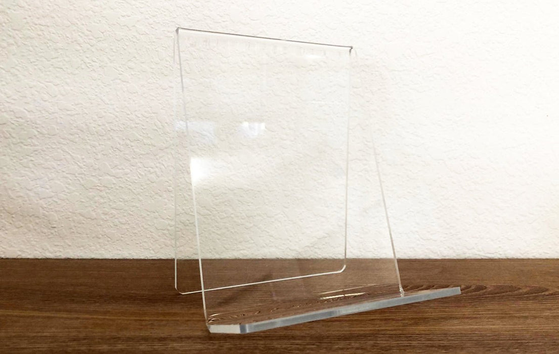 Clear Acrylic Easel Style Book Display Stand 6" Wide - Clubcard Printing USA