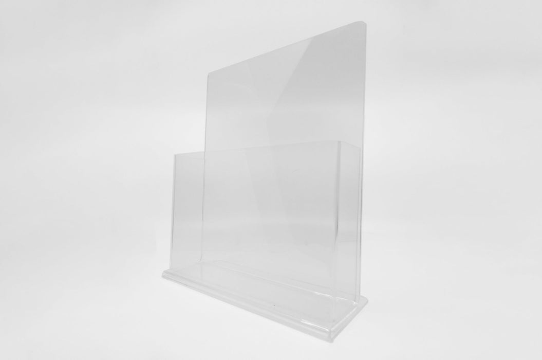 Clear Acrylic Literature Stand, Magazine Stand | Clubcard - Clubcard Printing USA