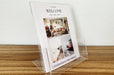 Clear Acrylic Literature Stand With Pocket | Clubcard Printing - Clubcard Printing USA