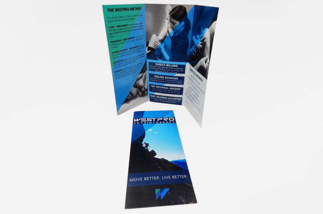 Coated Brochures 100lb - Clubcard Printing USA