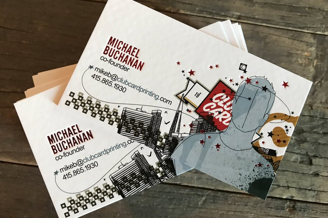 Color Core Silk Business Cards 40pt - Clubcard Printing USA