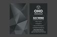 Dark Triangle Business Card Template - Clubcard Printing USA