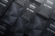 Dark Triangle Business Card Template - Clubcard Printing USA