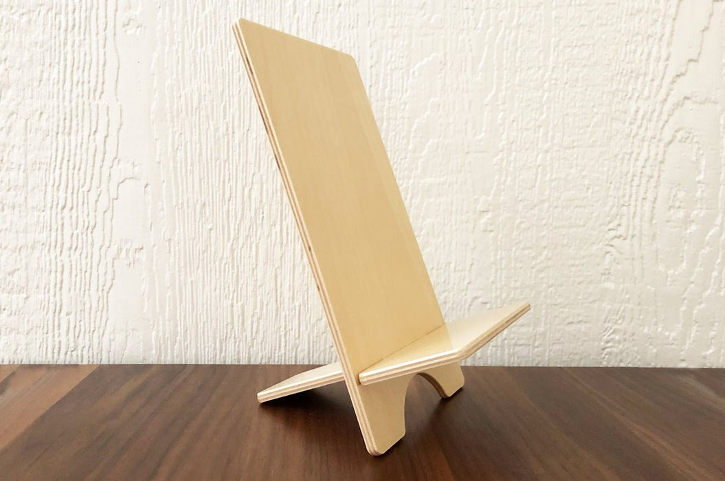 Easel Style BookStand Made Of Birchwood, 6" Wide - Clubcard Printing USA