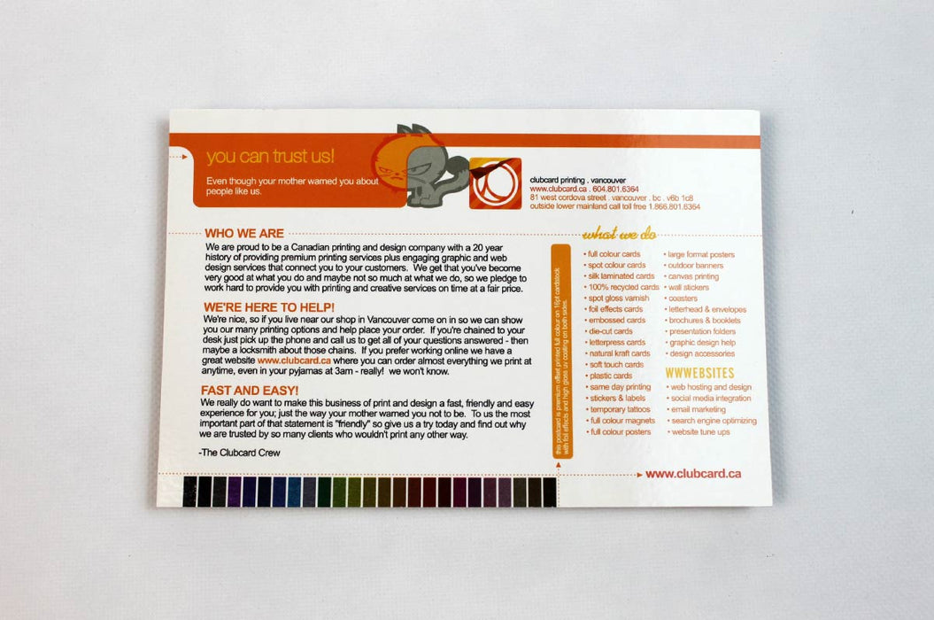 Foil Effects Rack Cards 16pt - Clubcard Printing USA