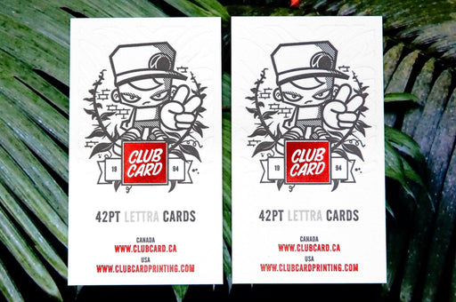 Letterpress Business Cards - Clubcard Printing USA