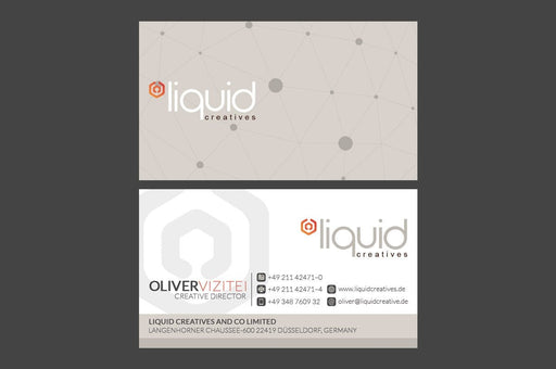 Liquid Business Card Template - Clubcard Printing USA