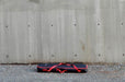 lack padded travel carrying case with red straps for a premium 33x80 retractable banner stand. Clubcard Printing USA
