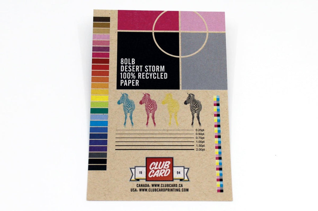 Recycled Desert Storm Paper Fliers 80lb - Clubcard Printing USA