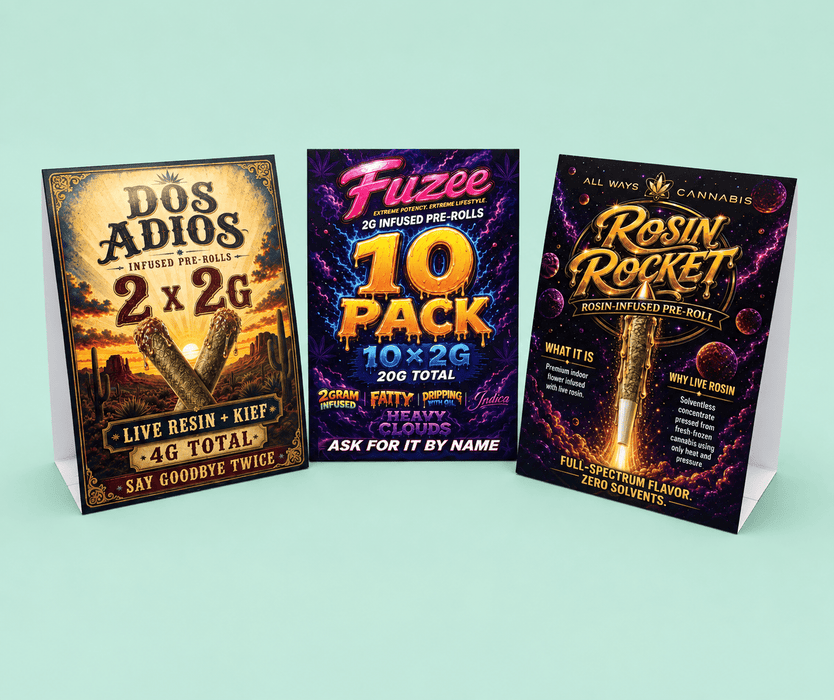 Tent Cards 16pt Coated One Side - Clubcard Printing USA
