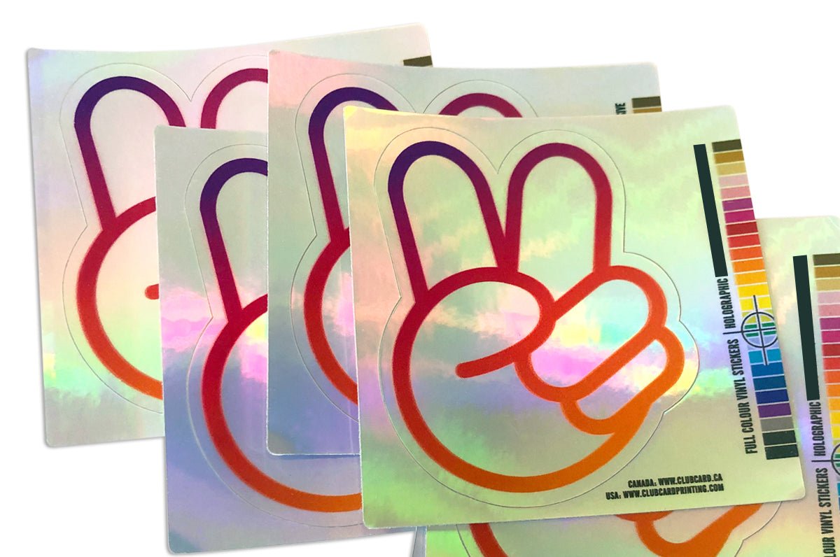 UV Printed Vinyl Stickers - Clubcard Printing USA