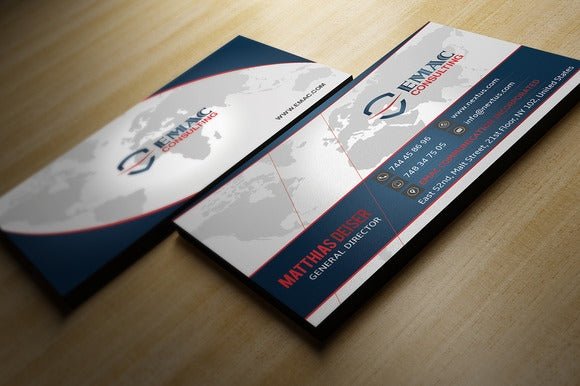 World Business Card Template - Clubcard Printing USA