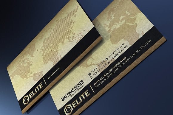 Worldwide Business Card Template - Clubcard Printing USA